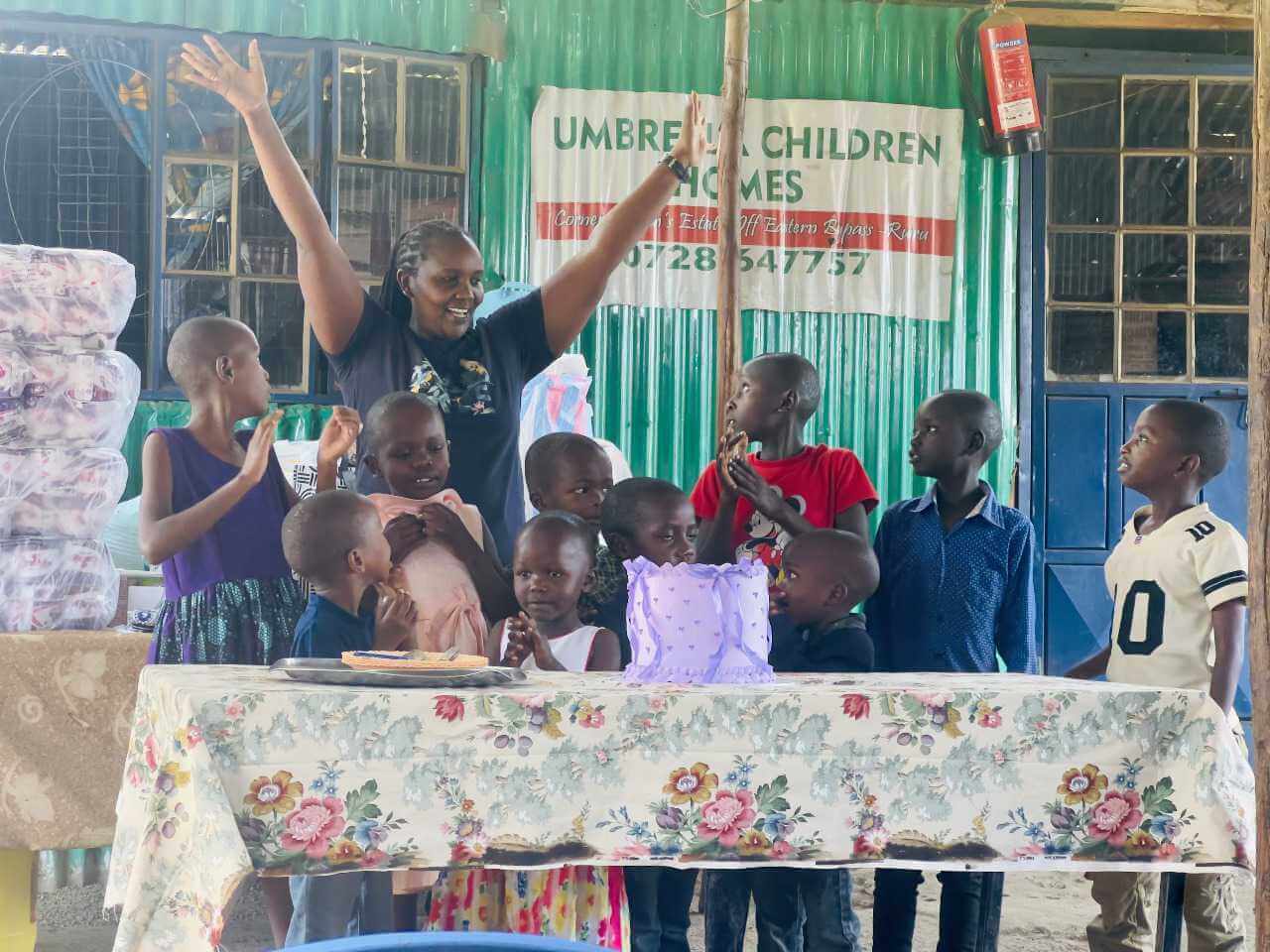 Youth in Kenya celebrating together